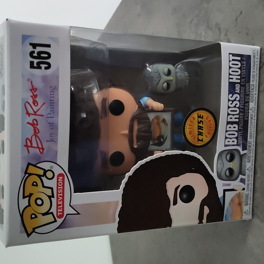 Rare, limited edition Chase Bob Ross w/Hoot Funko! 🦉
